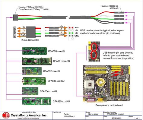 usb motherboard diagram 